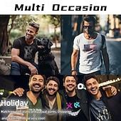 olcso Vicces férfi pólók-Férfi Grafika Szöveg Póló Rövid ujjú póló 3D nyomtatás Terített nyak Ing Alkalmi Utcai stílus Szabadtéri sport Szabadság Alkalmi Fekete Sötétkék Katonai zöld Tavaszi nyár Ruházat S M L XL 2XL 3XL