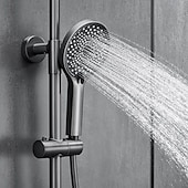 economico Rubinetti doccia-Sistema doccia / Valvola miscelatrice termostatica Impostato - Docetta inclusa Doccia multi spray Moderno Galvanizzato Esterno Valvola in ceramica Bath Shower Mixer Taps