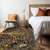 preiswerte Wohn- und Schlafzimmerteppiche-Inspiriert von William Morris, Teppich, Küchenmatte, rutschfeste, ölbeständige Bodenmatte, Wohnzimmerteppich, Innen- und Außenmatte, Schlafzimmerdekoration, Badezimmermatte, Eingangsteppich,