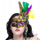 お買い得  アクセサリー-カーニバルマスク マスク ハロウィーン小道具 成人 男性用 女性用 おかしい 怖いコスチューム ハロウィーン カーニバル マルディグラ 簡単なカーニバルコスチューム