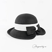 economico Cappelli per feste-berretto Fibra Cappelli da pescatore A falda larga Cappello di paglia Matrimonio Informale Elegante Protezione solare Con Fiocco A fantasia Copricapo Copricapo