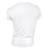 Недорогие Мужские футболки с 3D принтами-Муж. Смешной Футболка Полиэстер С короткими рукавами Графика Рубашка Армейский зеленый / Оливковый Армейский зеленый + черный Черный 1 Удобная футболка Для спорта и активного отдыха Праздники