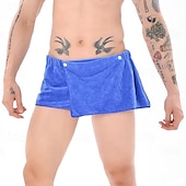 economico Asciugamani-pantaloncini da uomo, pantaloni assorbenti e indossabili per la casa, gonna da bagno sexy da spiaggia, fibra ultrafine antiriflesso