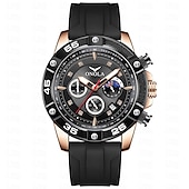 levne Quartz hodinky-ONOLA Pánské Křemenné Hodinky Sportovní Móda Volnočasové Náramkové Hodinky Svítící Kalendář Voděodolné Dekorační Silikonové Hodinky