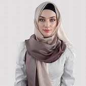 abordables Musulmán árabe-Mujer Chales Hijab Bufandas Dubai islámico árabe musulmán Ramadán Adulto Tocados