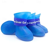 cheap Boots &amp; Paw Protectors-Dog Boots / Shoes Anti-Slip Sports &amp; Outdoors Waterproof Solid Colored For Pets PVC Black