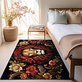 preiswerte Wohn- und Schlafzimmerteppiche-Inspirierter William Morris-Bereichsteppich, Küchenmatte, rutschfeste, ölbeständige Bodenmatte, Wohnzimmerteppich, Innen- und Außenmatte, Schlafzimmerdekoration, Badezimmermatte, Eingangsbereich,
