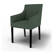 baratos Cobertura de Sofa-Capa de Cadeira Sakarias em Sarja de Algodão com Braços Ajuste Regular Lavável à Máquina