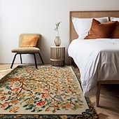 preiswerte Wohn- und Schlafzimmerteppiche-Inspiriert von William Morris, Teppich, Küchenmatte, rutschfeste, ölbeständige Bodenmatte, Wohnzimmerteppich, Innen- und Außenmatte, Schlafzimmerdekoration, Badezimmermatte, Eingangsteppich,