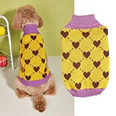 billige Gensere-Hunder Katter Gensere Jumper søt stil Fritid Vinter Varm Pustende Myk Vaskbar Bekvem utendørs Fritid / hverdag Hundeklær for Bichon Frisé Pommeran ungt kjæledyr Sommerfugl Small