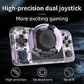 cheap Game Consoles-ANBERNIC RG35XX H Handheld Game Console, 3.5 Inch HD Screen Portable Audio Video Player, Double Rocker Handheld Retro Game Console