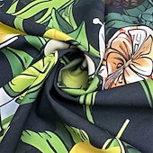 preiswerte Essen &amp; Getränke-Herren Trinken Hemd Hawaiihemd Sommerhemd Aloha-Shirt Kurzarm Hemd Umlegekragen Tropisch Modisch Hawaiianisch Casual Hawaiianisch Festtage Hellgelb Gelb Hellgrün S M L