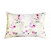 baratos Lençóis e fronhas-Fronha 100% seda amoreira 16 momme seda natural dupla face, capa de fronha com estampa floral de 1 peça com fecho de zíper oculto, cuidados de beleza hipoalergênicos