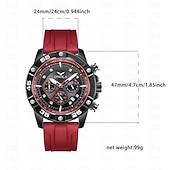 levne Quartz hodinky-ONOLA Pánské Křemenné Hodinky Sportovní Móda Volnočasové Náramkové Hodinky Svítící Kalendář Voděodolné Dekorační Silikonové Hodinky