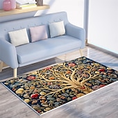 cheap Area Rugs-Tree of Life Vintage Area Rug Kitchen Mat Non-Slip Oil Proof Floor Mat Livingroom Rug Indoor Outdoor Mat Bedroom Decor Bathroom Mat Entrance Rug Door Mat
