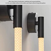 abordables Appliques murales d&#039;intérieur-Applique LED en silicone texture tissée silicone pur lumière à 360 degrés décoration intérieure applique bricolage modélisation applique adaptée pour chambre étude salon asle 3000k blanc chaud