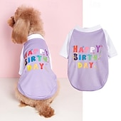 halpa Viilennysliivi ja paita-Koirat Kissat T-paita söpö tyyli Vapaa-aika Hengittävä Pehmeä Pestävä Mukava ulko- Rento / arki Koiran vaatteet for Bichon Frise Pomeranian Pienelle lemmikille papillon Small