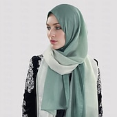 abordables Musulmán árabe-Mujer Chales Hijab Bufandas Dubai islámico árabe musulmán Ramadán Adulto Tocados