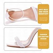 abordables Officiel-chaussures de mariage pour femmes élégantes sandales à talons hauts ornées de perles - parfaites pour les mariages et les événements formels
