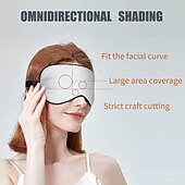 abordables Accesorios de ropa de cama-Antifaz de seda pura natural 100% real con correa ajustable para dormir, cubierta de seda de morera de doble cara para dormir, bloquea la luz y reduce los ojos hinchados.