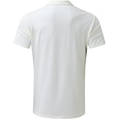 cheap Men&#039;s Classic Polo-Men&#039;s Polo Shirt Golf Shirt Work Daily Wear Turndown Quarter Zip Short Sleeve Fashion Classic Style Plain Half Zip Quarter Zip Summer Regular Fit Light Blue Black White Navy Blue Light Grey Apricot