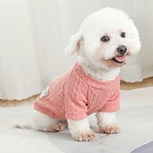 economico Maglioni-Cane Gatto Maglione Moda Carino Inverno Caldo Morbido Lavabile Confortevole All&#039;aperto Sportivo Abbigliamento per Cani for Bichon Frisé Barboncino Volpino di Pomerania Cucciolo Papillon