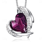 ieftine Cadou de Ziua Mamei pentru femei-cadouri de ziua femeii ziua femeii cadouri de ziua mamei pentru fete colier înger roz feminin nișă pandantiv creativ de cristal accesoriu simplu și versatil colier cadouri de ziua mamei pentru mama