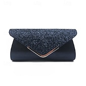 abordables Pour elle-Sac à Main pour Femmes Ensemble de Bijoux en Diamant Aquatique Éclatant Collier Boucles d&#039;Oreilles Bracelet 4 Ensemble Pochette de Mariage Cadeau de Noël