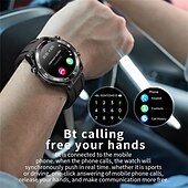 abordables Relojes inteligentes-Reloj inteligente x100 para hombres con llamada Bluetooth, reloj de pulsera con pantalla grande de 1,43 pulgadas, ECG, control de la salud y la glucosa en sangre, reloj inteligente deportivo para