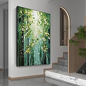 cheap Landscape Paintings-Mintura Handmade Abstract Tree Landscape Oil Paintings On Canvas Wall Art Decoration Modern Forest Picture For Home Decor Rolled Frameless Unstretched Painting