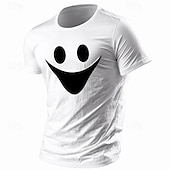 Недорогие Мужские футболки с 3D принтами-Муж. Смешной Футболка Полиэстер С короткими рукавами Графика Рубашка Армейский зеленый / Оливковый Армейский зеленый + черный Черный 1 Удобная футболка Для спорта и активного отдыха Праздники