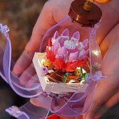 billiga Byggleksaker-kvinnodagen presenter glödlampa suckulent blomma växt byggstenar suckulent krukväxt byggstenar skrivbordsdekoration present kvinnodag mors dag presenter till flickor mors dag presenter till mamma