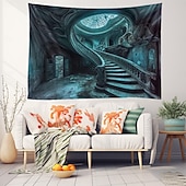 levne krajinářský gobelín-fantazie dům závěsný gobelín nástěnné umění velký gobelín nástěnná malba výzdoba fotografie pozadí přikrývka opona domácí ložnice dekorace obývacího pokoje