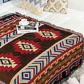 billiga Filtar och plädar-etniska bohemiska mexico filtar utomhus strand picknick filt randig boho linne säng filtar rutig soffa mattor resematta tofsar