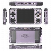 cheap Game Consoles-ANBERNIC RG35XX H Handheld Game Console, 3.5 Inch HD Screen Portable Audio Video Player, Double Rocker Handheld Retro Game Console