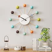 economico decorazioni da parete in metallo-grande orologio da parete in metallo decorativo silenzioso senza ticchettio grandi orologi decorazioni moderne per la casa per soggiorno camera da letto sala da pranzo ufficio