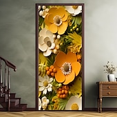 billige Dørdeksler-l.t. hjem avlastning blomster dørdeksler dør billedvev dør gardin dekorasjon bakteppe dør banner for inngangsdør gårdshus ferie fest dekor forsyninger