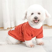 economico Maglioni-Cane Gatto Maglione Moda Carino Inverno Caldo Morbido Lavabile Confortevole All&#039;aperto Sportivo Abbigliamento per Cani for Bichon Frisé Barboncino Volpino di Pomerania Cucciolo Papillon