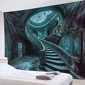 levne krajinářský gobelín-fantazie dům závěsný gobelín nástěnné umění velký gobelín nástěnná malba výzdoba fotografie pozadí přikrývka opona domácí ložnice dekorace obývacího pokoje