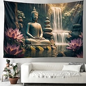 tanie gobelin boho-boho budda wiszący gobelin wall art duży gobelin mural wystrój fotografia tło koc zasłona strona główna sypialnia dekoracja salonu