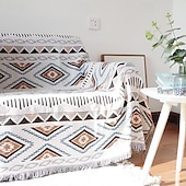 preiswerte Sofadecken &amp; Überwürfe-Plaid-Decken, gestrickt, Sofabezug, volle Decke, gestreift, Zimmer-Nachttischdecke für Zuhause, Teppiche, Camping, Picknickdecke, Boho, dekorativ
