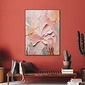 voordelige Olieverfschilderijen-met de hand geschilderd 3D bloem olieverfschilderij op canvas handgemaakte romige getextureerde muur kunst abstracte bloemen schilderij kunst voor woonkamer muur kunst cadeau voor haar madeliefje