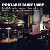 abordables Lampes de table-lampe de table tout en aluminium rgb télécommande charge tactile lampe en forme de i led protection des yeux bar lampe de table chambre atmosphère lumière veilleuse
