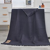baratos Conjuntos de toalhas-Toalha de banho waffle de tamanho grande, 180x90cm, hotel 100% algodão, toalhas de banho de secagem rápida, super absorvente, leve, macia, multi cores