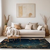 preiswerte Wohn- und Schlafzimmerteppiche-Botanischer Nachtteppich, Küchenmatte, rutschfeste, ölbeständige Bodenmatte, Wohnzimmerteppich, Innen- und Außenmatte, Schlafzimmerdekoration, Badezimmermatte, Eingangsteppich, Fußmatte, Vogel, Baum