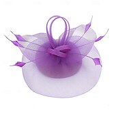 voordelige Fascinators &amp; Hoeden-Elegant Retro vintage Helm Feestkostuum Fascinator-hoed Kostuum Dames Maskerade Vakantie Evenement / Feest Afspraakje Volwassenen Hoed Alle seizoenen