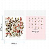 levne Nálepky-samolepicí květinové samolepky mazlíček transparentní vodotěsné květinové papírové samolepky retro květinové samolepky sada pro kutily scrapbookové karty nástěnný notebook