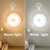 economico Luci paesaggistiche-Luci da esterni con sensore di movimento luci notturne ricaricabili tramite USB luci da esterni a led luci notturne a led per corridoi armadi armadi scale camere da letto cucine e cortili 1/3 pezzi