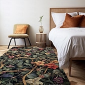 preiswerte Wohn- und Schlafzimmerteppiche-Inspirierter William Morris-Bereichsteppich, Küchenmatte, rutschfeste, ölbeständige Bodenmatte, Wohnzimmerteppich, Innen- und Außenmatte, Schlafzimmerdekoration, Badezimmermatte, Eingangsbereich,