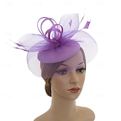 voordelige Fascinators &amp; Hoeden-Elegant Retro vintage Helm Feestkostuum Fascinator-hoed Kostuum Dames Maskerade Vakantie Evenement / Feest Afspraakje Volwassenen Hoed Alle seizoenen